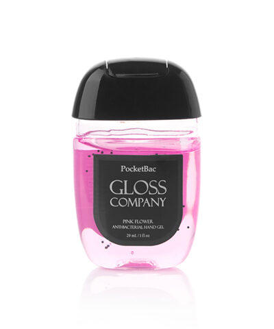Antibacterial hand gel Pink Flower, 29 ml